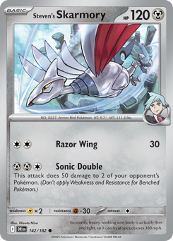 Steven's Skarmory z edície Destined Rivals, karta č.142