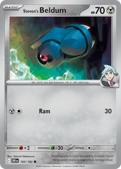 Steven's Beldum z edície Destined Rivals, karta č.143