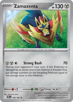 Zamazenta z edície Destined Rivals, karta č.146
