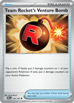 Team Rocket's Venture Bomb z edície Destined Rivals, karta č.179