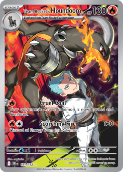 Team Rocket's Houndoom z edície Destined Rivals, karta č.191