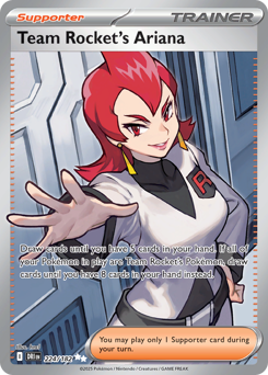 Team Rocket's Ariana z edície Destined Rivals, karta č.224