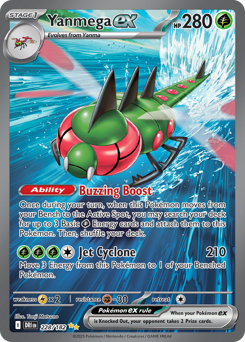 Yanmega ex z edície Destined Rivals, karta č.228