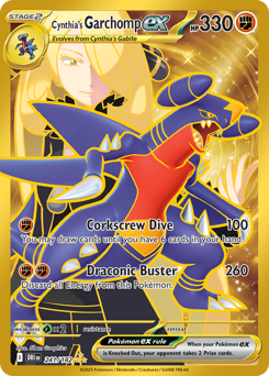 Cynthia's Garchomp ex z edície Destined Rivals, karta č.241
