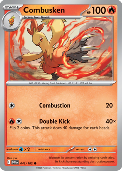 Combusken z edície Destined Rivals, karta č.41