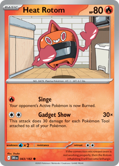 Heat Rotom z edície Destined Rivals, karta č.43