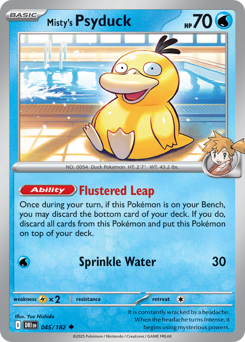 Misty's Psyduck z edície Destined Rivals, karta č.45