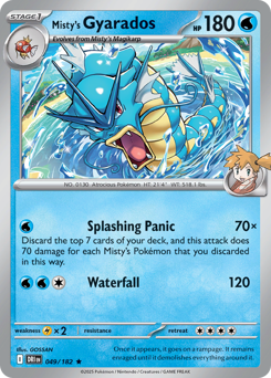 Misty's Gyarados z edície Destined Rivals, karta č.49