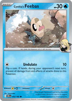 Cynthia's Feebas z edície Destined Rivals, karta č.52