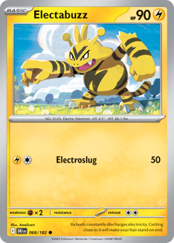Electabuzz z edície Destined Rivals, karta č.68