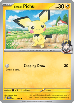 Ethan's Pichu z edície Destined Rivals, karta č.71