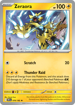 Zeraora z edície Destined Rivals, karta č.78