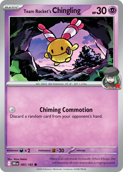 Team Rocket's Chingling z edície Destined Rivals, karta č.85