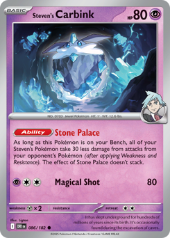 Steven's Carbink z edície Destined Rivals, karta č.86