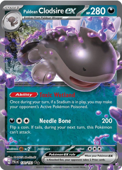 Paldean Clodsire ex z edície Paldea Evolved, karta č.130
