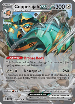 Copperajah ex z edície Paldea Evolved, karta č.150