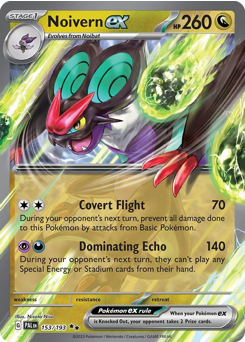 Noivern ex z edície Paldea Evolved, karta č.153