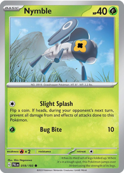 Nymble z edície Paldea Evolved, karta č.19