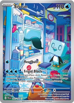 Eiscue z edície Paldea Evolved, karta č.205