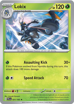 Lokix z edície Paldea Evolved, karta č.21