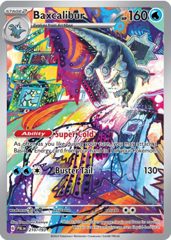 Baxcalibur z edície Paldea Evolved, karta č.210