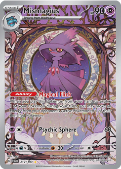 Mismagius z edície Paldea Evolved, karta č.212