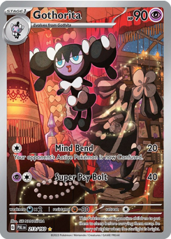 Gothorita z edície Paldea Evolved, karta č.213