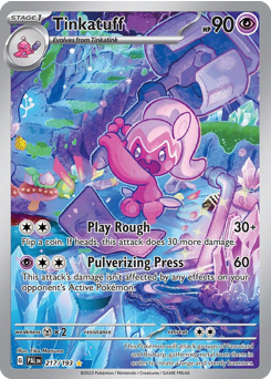 Tinkatuff z edície Paldea Evolved, karta č.217