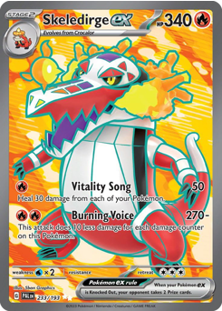 Skeledirge ex z edície Paldea Evolved, karta č.233