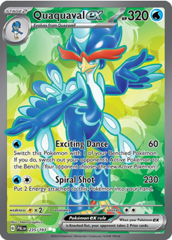Quaquaval ex z edície Paldea Evolved, karta č.235