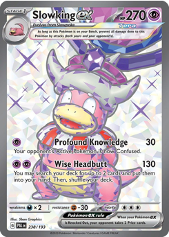 Slowking ex z edície Paldea Evolved, karta č.238