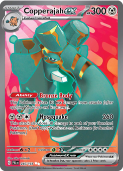 Copperajah ex z edície Paldea Evolved, karta č.245