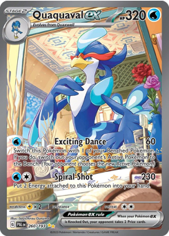 Quaquaval ex z edície Paldea Evolved, karta č.260