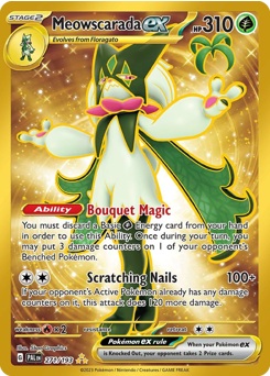 Meowscarada ex z edície Paldea Evolved, karta č.271