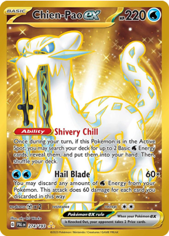 Chien-Pao ex z edície Paldea Evolved, karta č.274