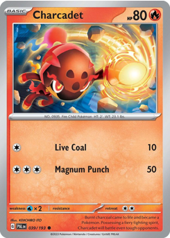 Charcadet z edície Paldea Evolved, karta č.39