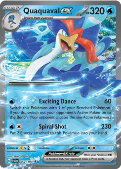 Quaquaval ex z edície Paldea Evolved, karta č.52