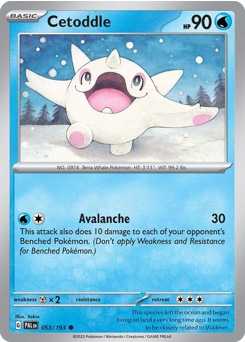 Cetoddle z edície Paldea Evolved, karta č.53
