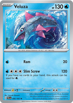 Veluza z edície Paldea Evolved, karta č.56