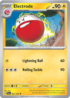 Electrode z edície Paldea Evolved, karta č.67