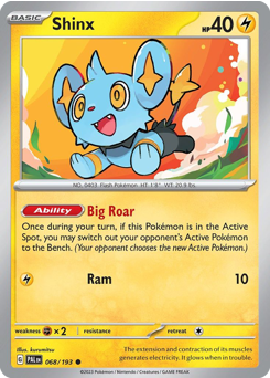 Shinx z edície Paldea Evolved, karta č.68