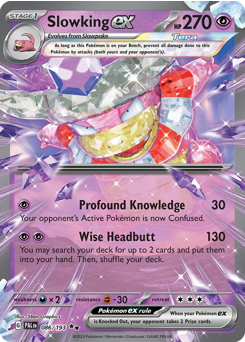 Slowking ex z edície Paldea Evolved, karta č.86