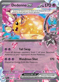 Dedenne ex z edície Paldea Evolved, karta č.93