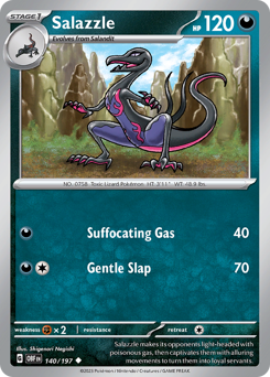 Salazzle z edície Obsidian Flames, karta č.140