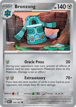 Bronzong z edície Obsidian Flames, karta č.145
