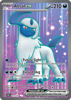 Absol ex z edície Obsidian Flames, karta č.214