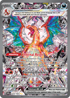 Charizard ex z edície Obsidian Flames, karta č.223