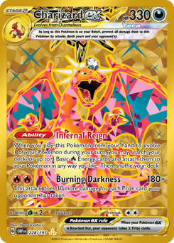 Charizard ex z edície Obsidian Flames, karta č.228