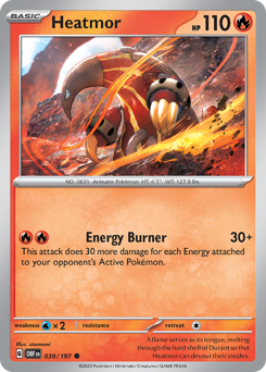 Heatmor z edície Obsidian Flames, karta č.39