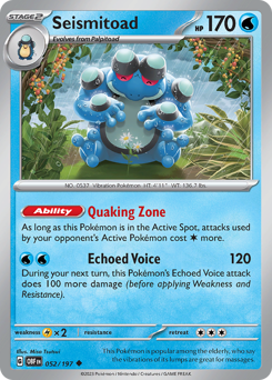 Seismitoad z edície Obsidian Flames, karta č.52